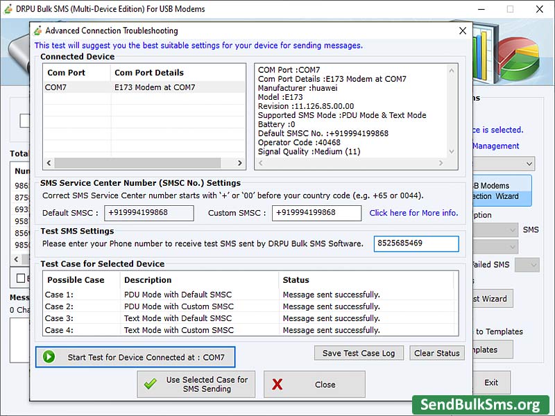 Screenshot of Multi USB Modem Software