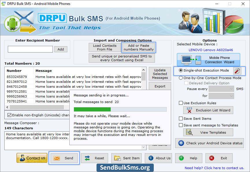 Add or Paste Numbers Manually