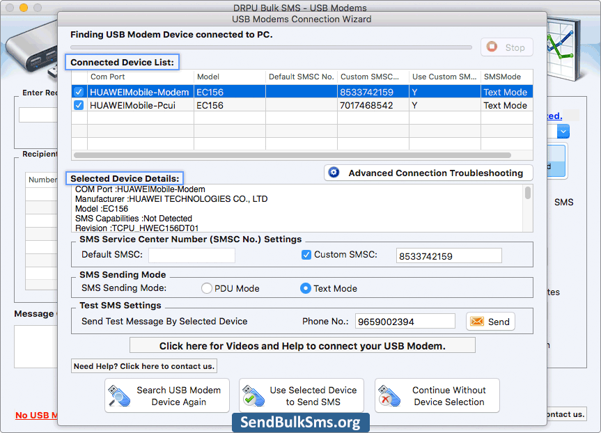 Connected Device List