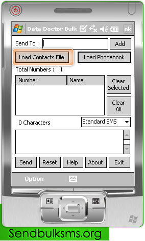 Send Bulk SMS Software for Pocket PC