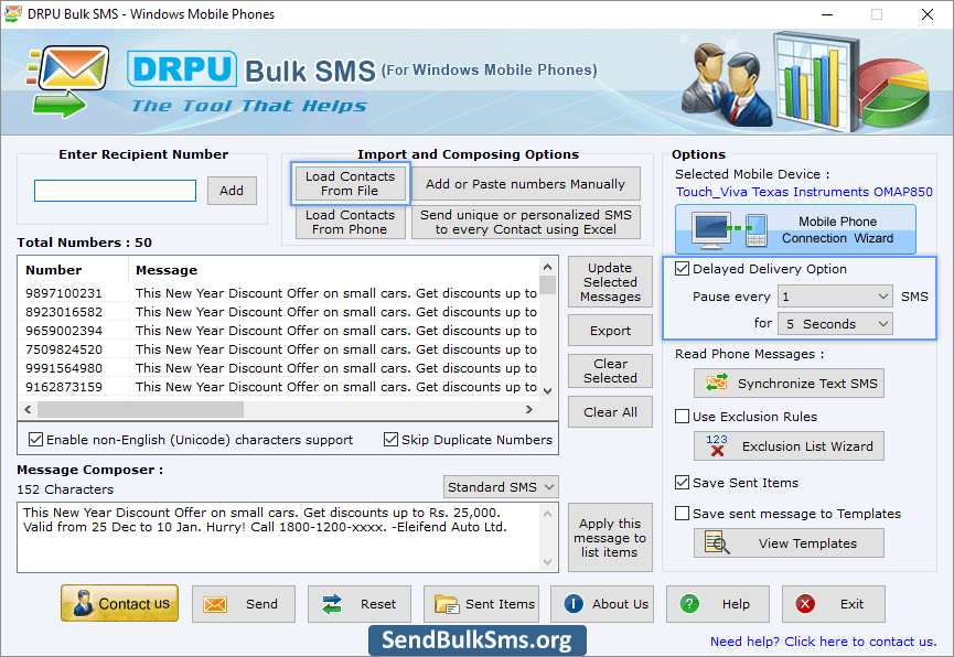 Delayed Delivery Options